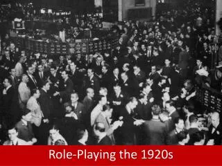 Role-Playing the 1920s