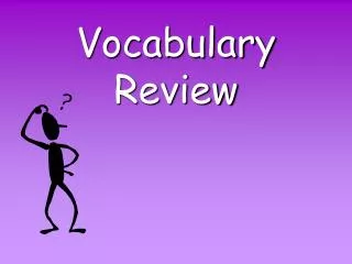 vocabulary review