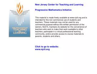 Click to go to website: njctl