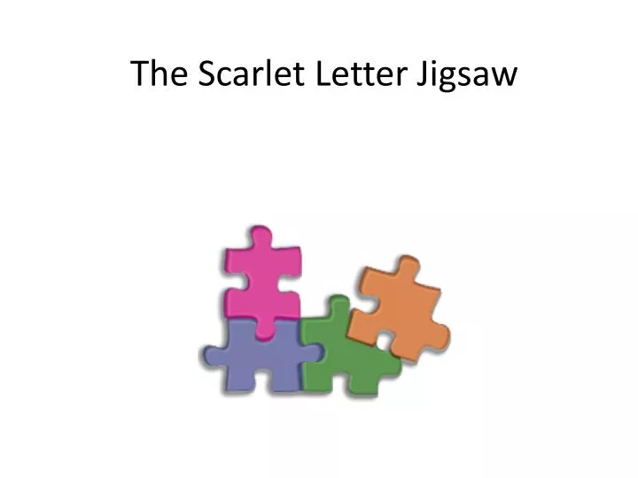 the scarlet letter jigsaw