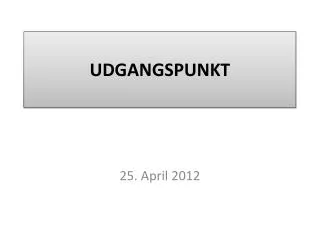 udgangspunkt