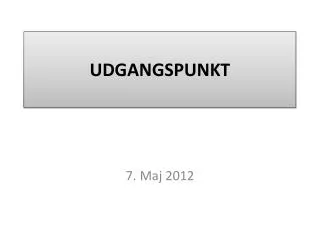 udgangspunkt
