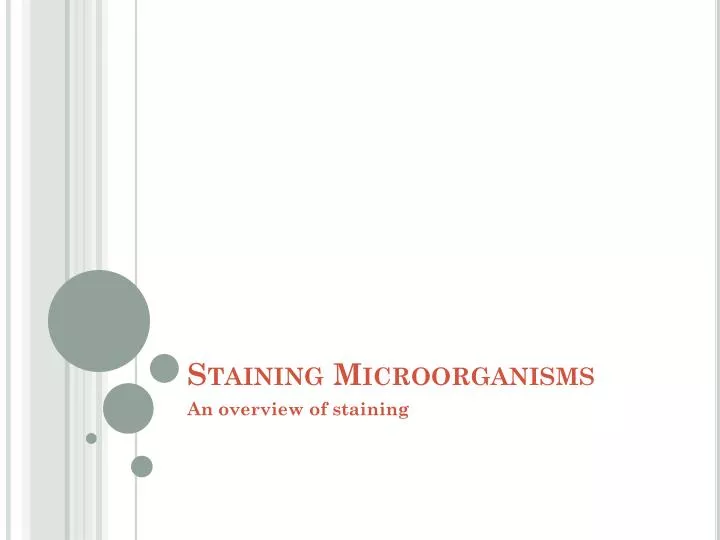 staining microorganisms