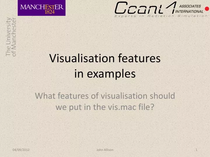 visualisation features in examples
