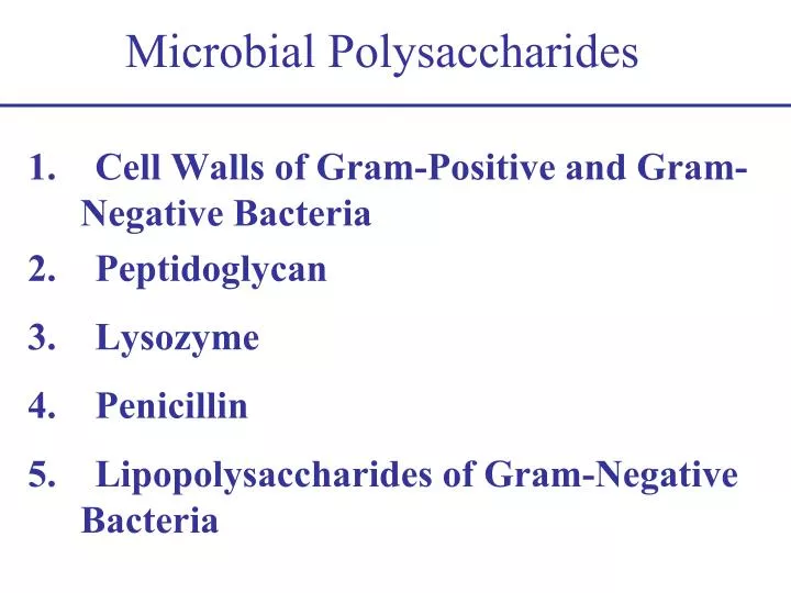 microbial polysaccharides