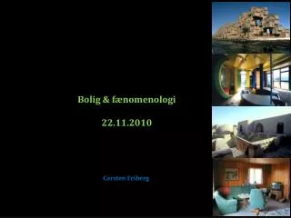 Bolig &amp; fænomenologi 22.11.2010