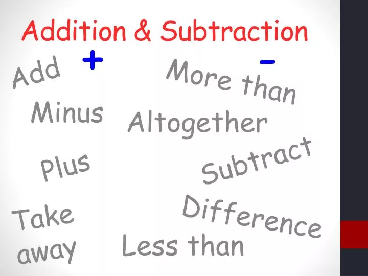 addition subtraction