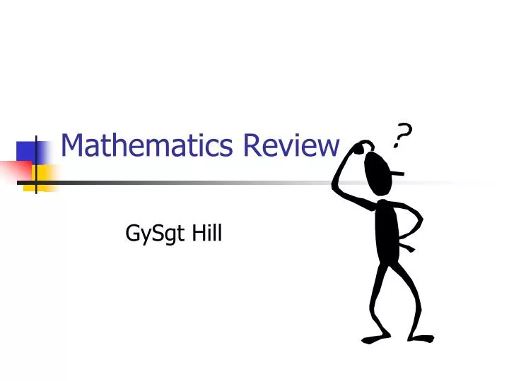 mathematics review