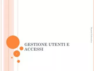 gestione utenti e accessi