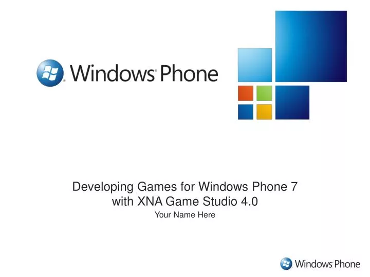 developing games for windows phone 7 with xna game studio 4 0