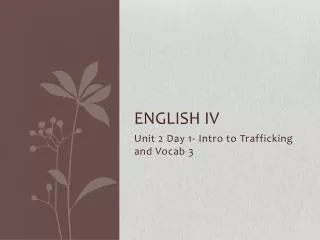 English IV