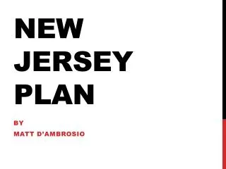 New Jersey Plan