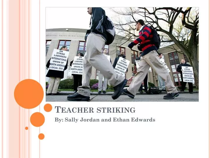 teacher striking