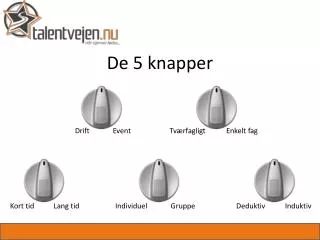de 5 knapper