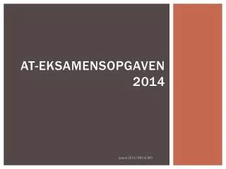 at eksamensopgaven 2014