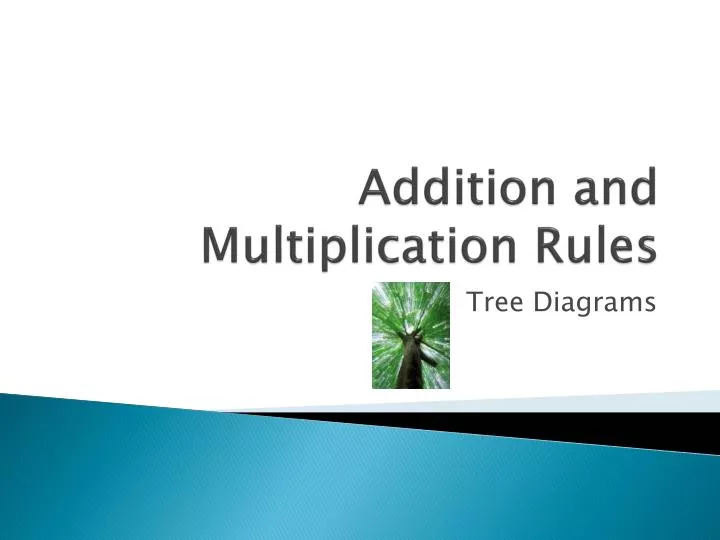 addition and multiplication rules