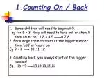 Counting On / Back - slide 1