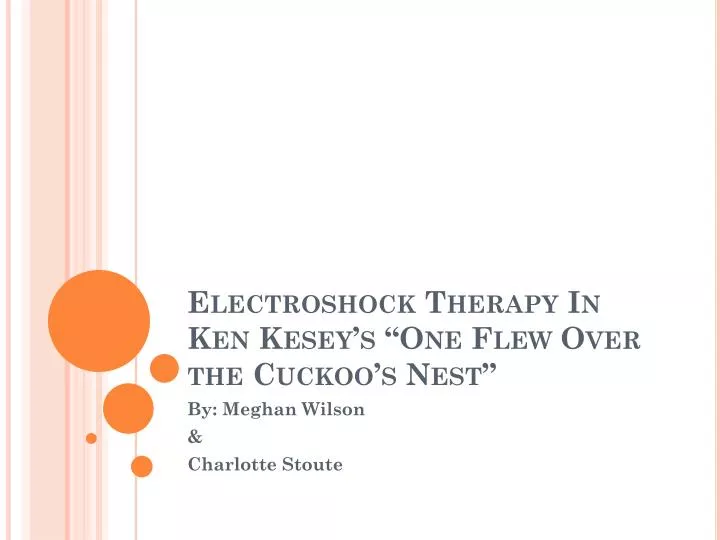 electroshock therapy in ken kesey s one flew over the cuckoo s nest