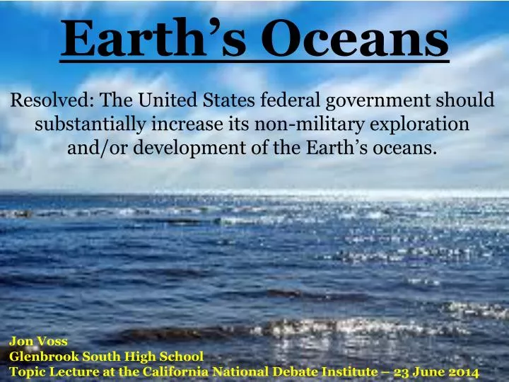 earth s oceans