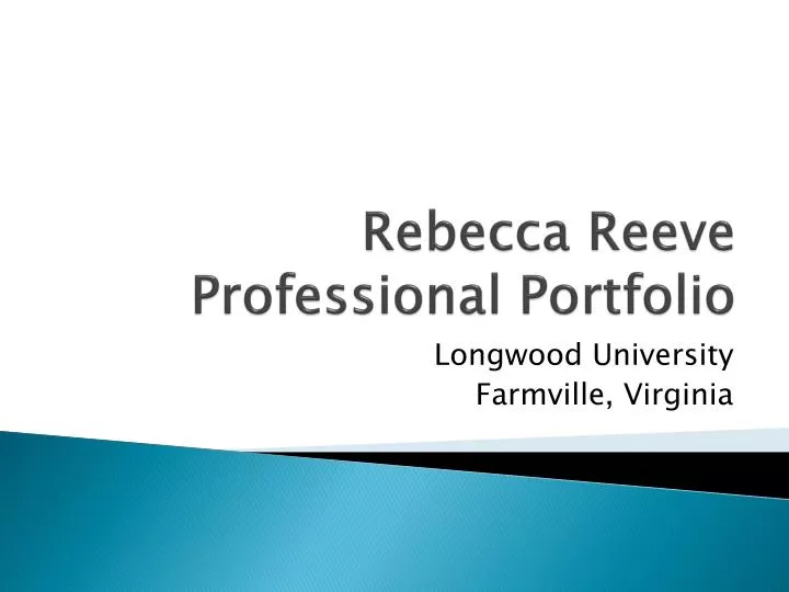rebecca reeve professional portfolio