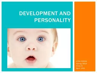 Development and Personality