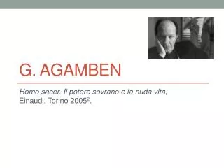 g agamben