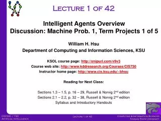 Lecture 1 of 42