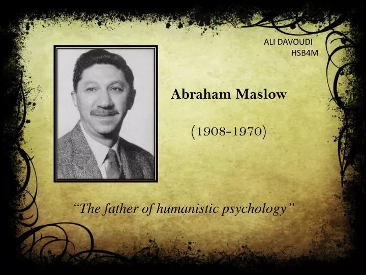 the father of humanistic psychology