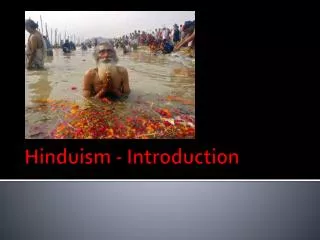 Hinduism - Introduction