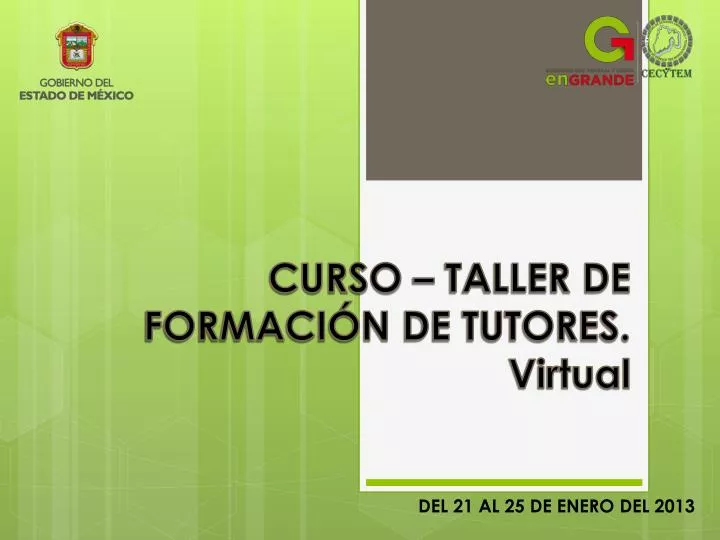 curso taller de formaci n de tutores virtual