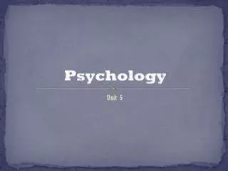 Psychology