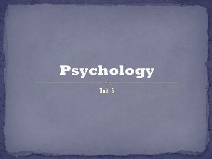 psychology