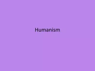 Humanism