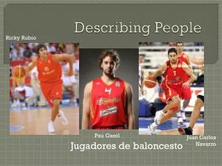 describing people