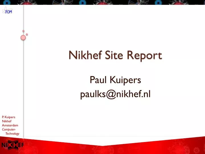nikhef site report