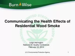 Communicating the Health Effects of Residential Wood Smoke