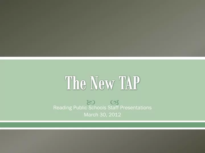 the new tap