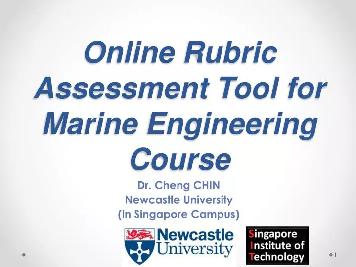 online rubric assessment tool for marine engineering course