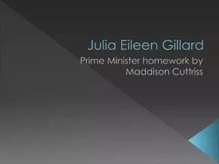 Julia Eileen Gillard