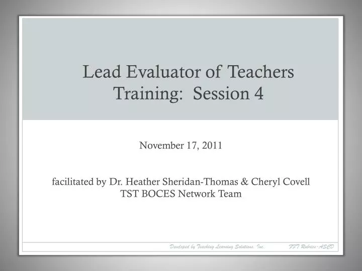 november 17 2011 facilitated by dr heather sheridan thomas cheryl covell tst boces network team