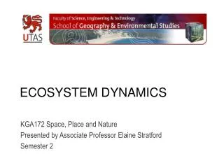 ECOSYSTEM DYNAMICS