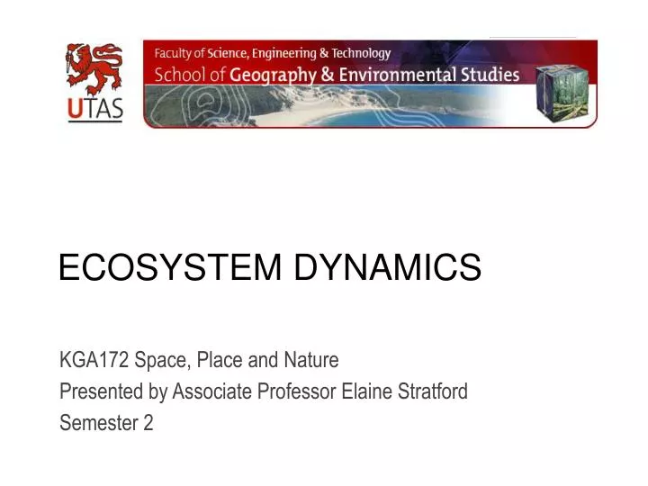 ecosystem dynamics