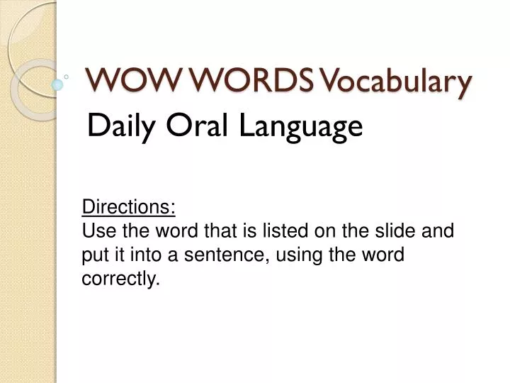 wow words vocabulary