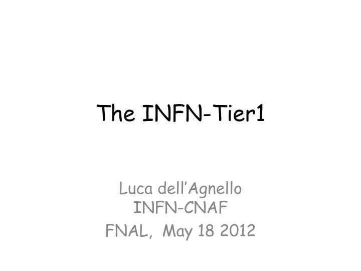 the infn tier1