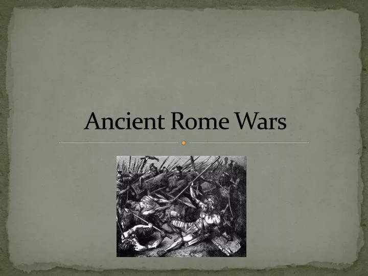 ancient rome wars