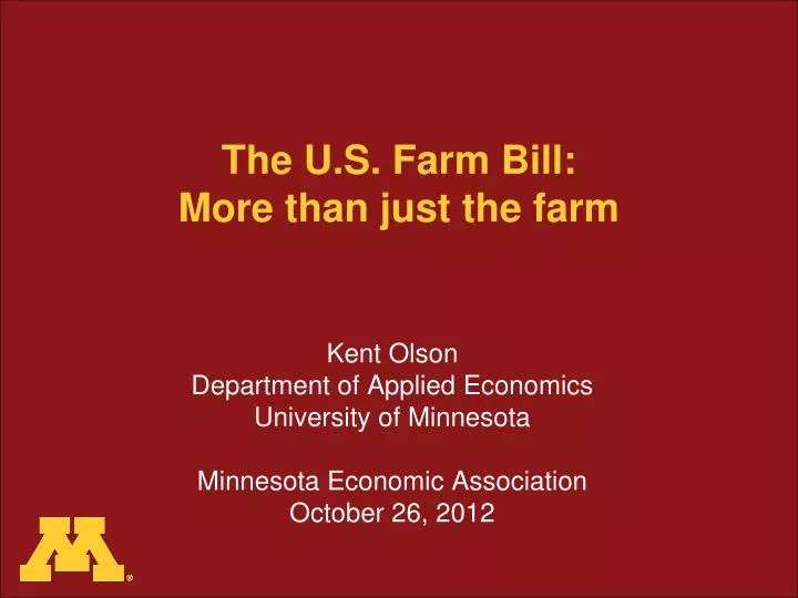 the u s farm bill more than just the farm