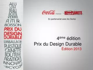 4 me dition prix du design durable dition 2013