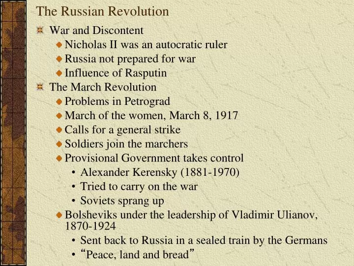 the russian revolution