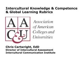 Intercultural Knowledge &amp; Competence &amp; Global Learning Rubrics