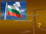The Crisis in Bulgaria - slide 1
